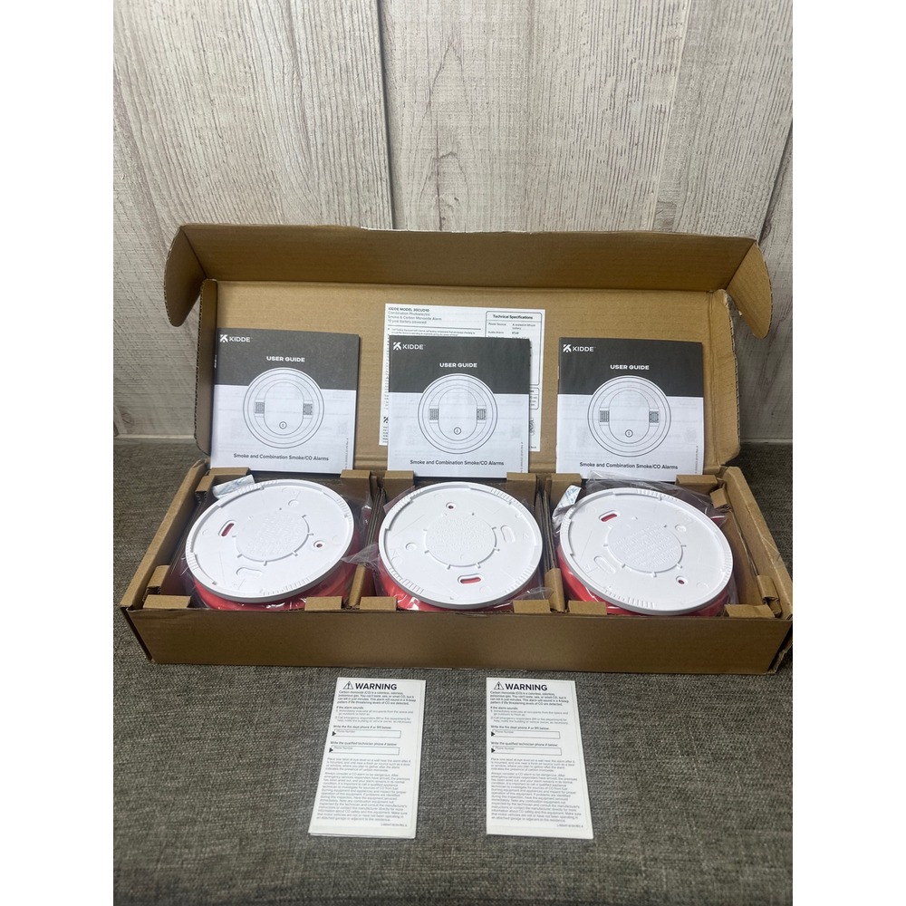 Kidde 30CUD10 10 Year Battery Smoke and Carbon Monoxide Alarm 3 Pack 21033891